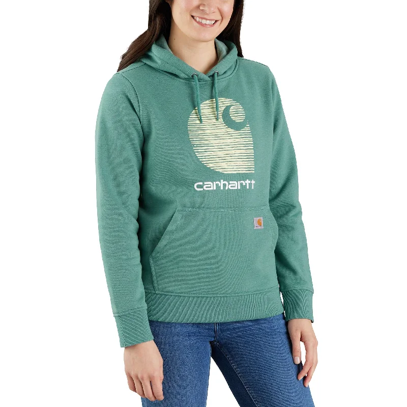 Beach Blouses for Vacation -Rain Defender Relaxed Fit Midweight \"C\" Logo Graphic Sweatshirt